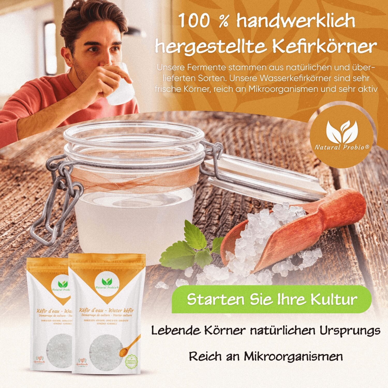 Wasserkefir kaufen – Verschiedene Geschmacksrichtungen