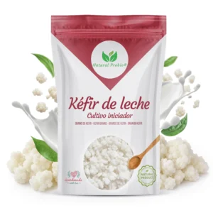 Bolsa de granos de kéfir de leche Natural Probio, cultivo iniciador con gránulos vivos y salpicadura de leche